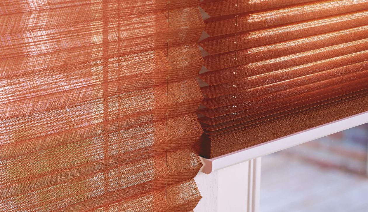 Plissé gordijnen multisol detail